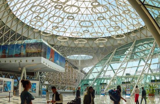 People in airport Marrakesh