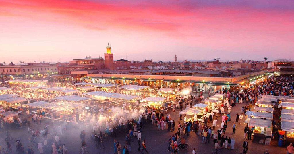 Vibrant Jemaa el-Fna Square