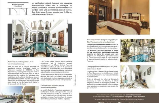 Riad Nayanour dans le Magazine Seniors ActuelsRiad Nayanour dans le Magazine Seniors Actuels